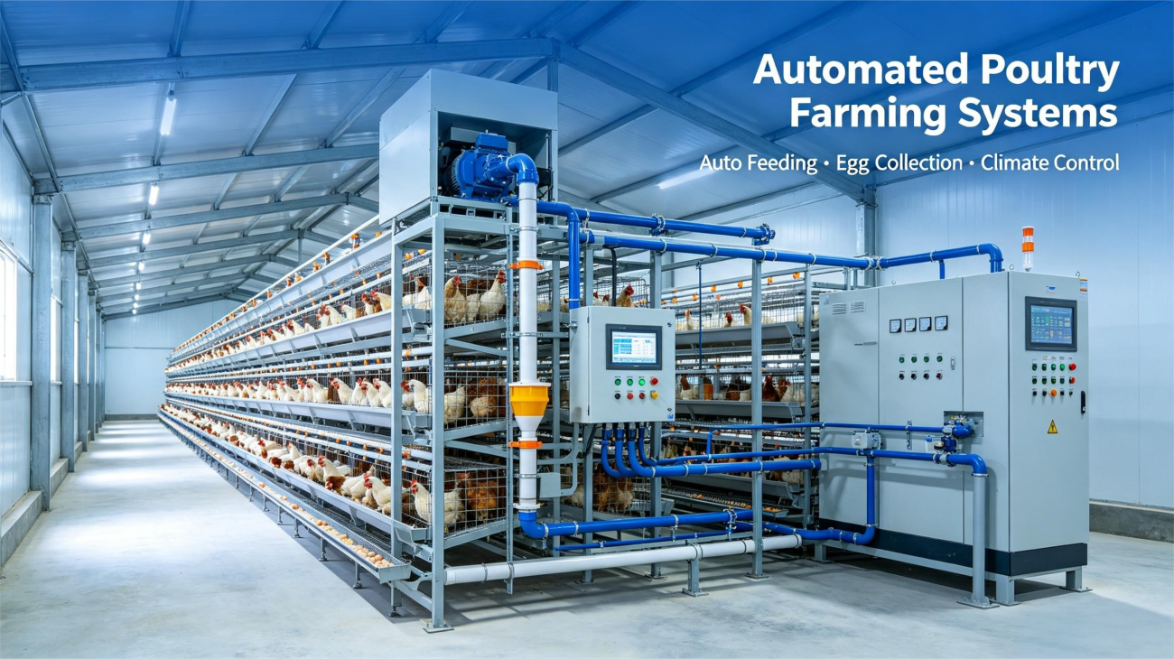 Automated poultry farming systems for Kerala commercial farms