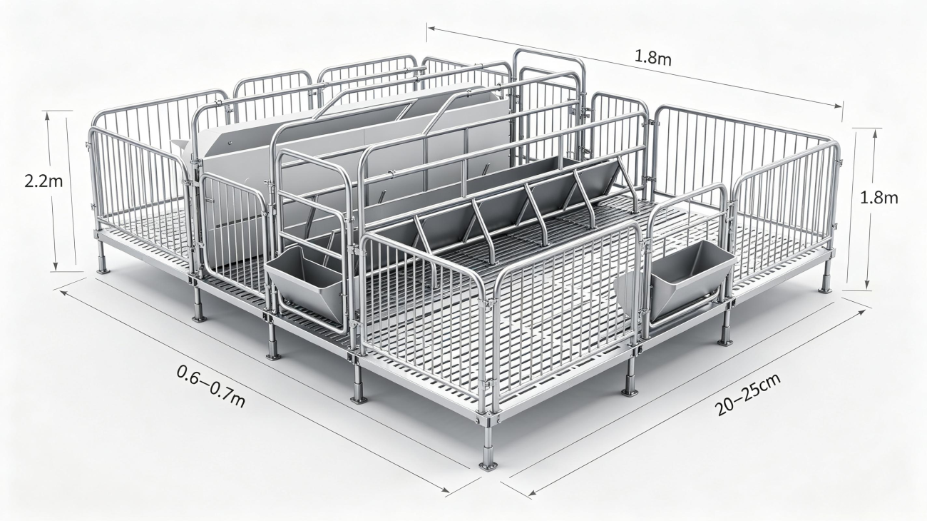 Guangxing commercial pig farrowing crate