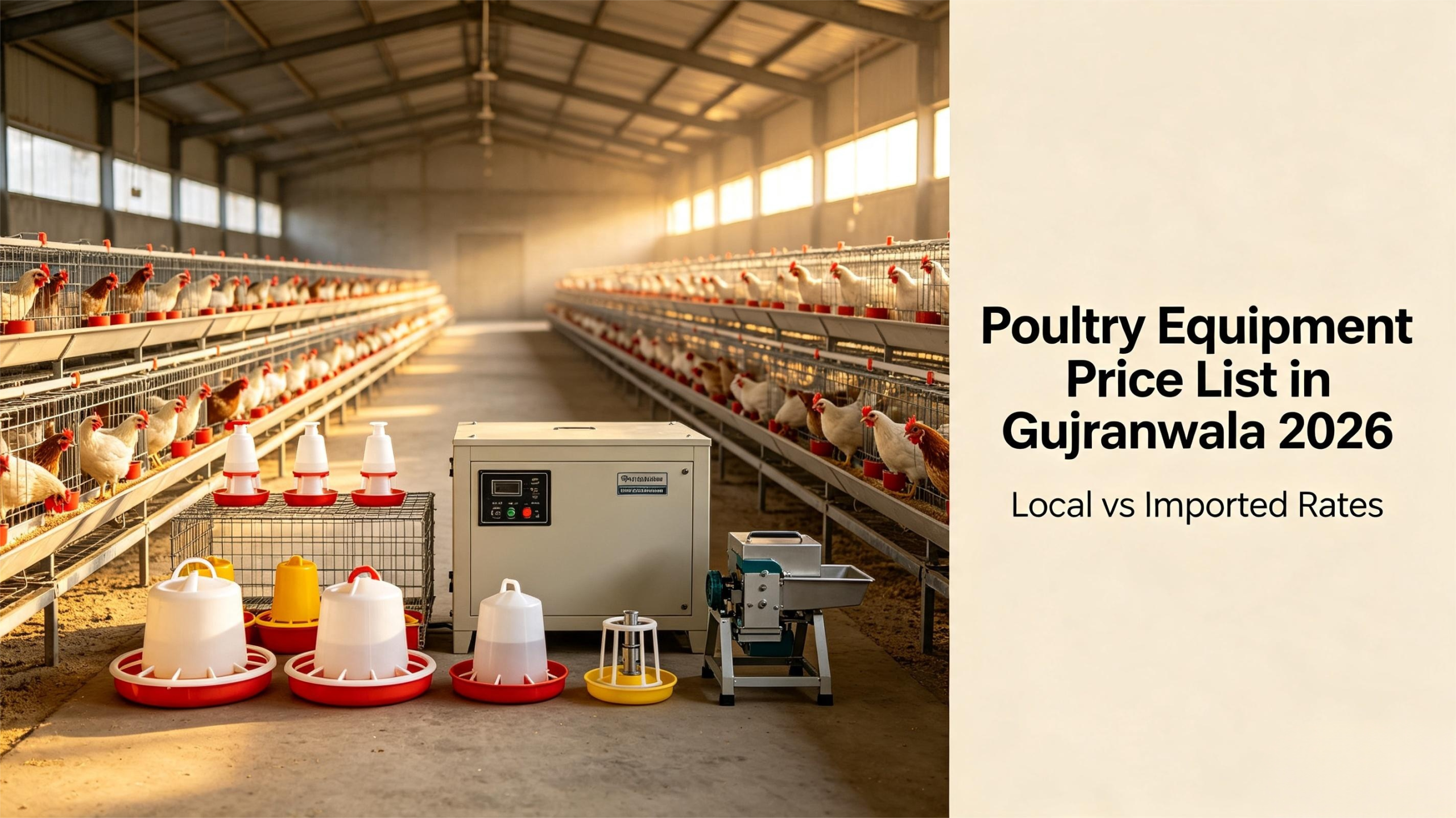 Poultry Equipment Price List in Gujranwala 2026